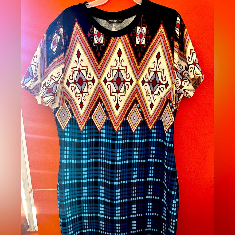 SHEIN CURVE 0Xl never used mini Dress